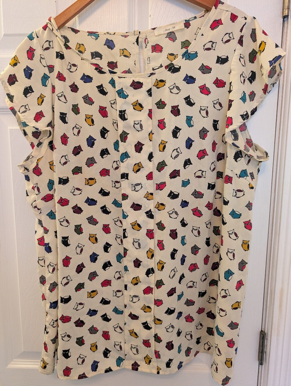 Cute Blouse With Owl Print